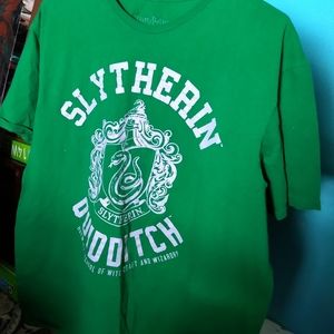 Harry Potter Slytherin Quidditch Shirt 3xl Unisex Green Short sleeve Tee
